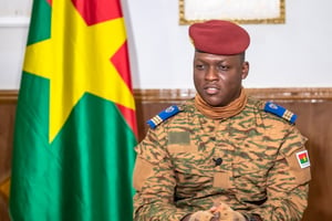 Le capitaine Ibrahim Traoré, en février 2023. Ibrahim Traoré
Février 2023
© Facebook Présidence du Faso
