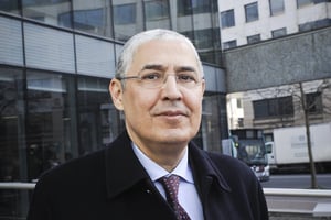 Mohamed El Kettani, PDG d’Attijariwaffa Bank à Issy-les-Moulineaux, le 6 mars 2015. © Vincent Fournier/JA