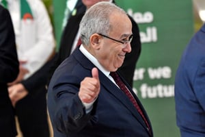 Ramtane Lamamra, chef de la diplomatie algérienne, lors de la cérémonie de clôture du 31e sommet de la Ligue arabe, à Alger, le 2 novembre 2022. © AFP