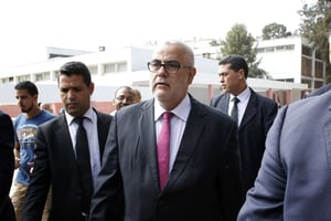 Abdelilah Benkirane, secrétaire général du PJD. Prime Minister and leader of the Islamist Justice and Development Party, known as the PJD, Abdelilah Benkirane leaves after voting  for the parliamentary elections, in  Rabat, Morocco, Friday, Oct. 7, 2016. Millions of Moroccans hit the voting booths, with worries about joblessness and extremism on many minds as they choose which party will lead their next government
© Abdeljalil Bounhar/AP/SIPA