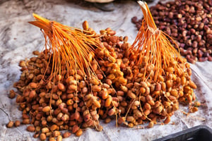 Des dattes dans un marché marocain, le 3 janvier 2016. © Creative Touch Imaging Ltd/NurPhoto via AFP