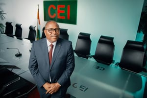 Ibrahime Coulibaly-Kuibiert, le président de la CEI. © Issam Zejly pour JA