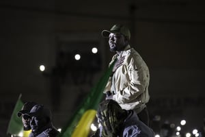 Le principal opposant à Macky Sall, Ousmane Sonko, à Dakar, le 14 mars 2023. © JOHN WESSELS/AFP.