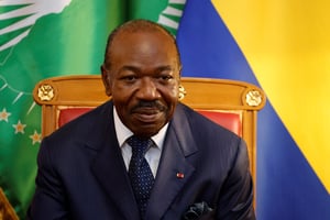 Le président du Gabon, Ali Bongo Ondimba, au palais présidentiel, à Libreville, le 1er mars 2023. © LUDOVIC MARIN/AFP