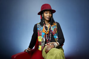 Fatoumata Diawara à Paris le 28 mars 2023. © Bruno Levy pour JA