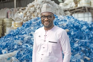 Edem d’Almeida, le fondateur et directeur général d’Africa Global Recycling (AGR), à Lomé. © DR