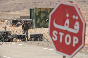 Militaires tunisiens à la frontière avec la Libye, à Tatouine, le 12 juillet 2020. © YASSINE GAIDI/Anadolu Agency via AFP