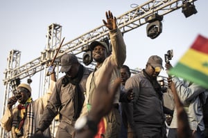 Ousmane Sonko, le 14 mars 2023, à Dakar. © JOHN WESSELS/AFP