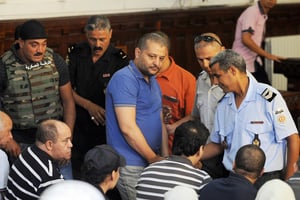 Imed Trabelsi lors de son troisième procès, à Tunis, le 10 août 2011. © FETHI BELAID/AFP