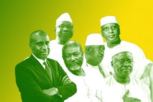 Les leaders maliens de l’opposition. © Montage JA : Dado Bakari ; Vincent Fournier pour JA ; AFP