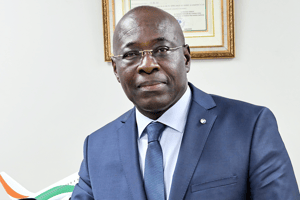 Aka Manouan a été nommé directeur général d’Aéroport international d’Abidjan en 2020. © Aeria.