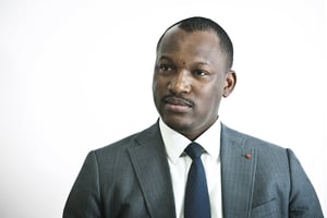 Mamadou Touré, ministre ivoirien de la Promotion de la jeunesse, porte-parole adjoint du gouvernement et du RHDP (parti présidentiel). © Vincent Fournier/JA