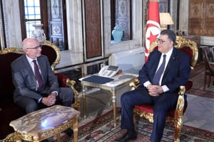 Marcus Cornaro et Brahim Bouderbala à Tunis, le 4 mai 2023. © DR