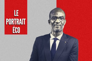 L’Ivoirien Stanislas Zézé, PDG-fondateur de Bloomfield Investment Corporation, à Paris, en octobre 2022. © MONTAGE JA : Vincent Fournier pour JA