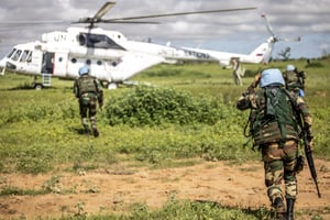 Des casques bleus de la Minusma au Mali. © HARANDANE DICKO/MINUSMA