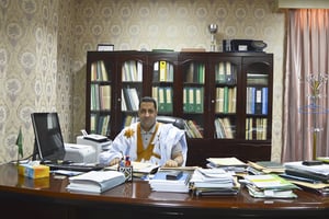 Moctar Ould Diay, dans son bureau du ministère de l’Économie et des Finances, en octobre 2016. © Daouda Corera pour JA