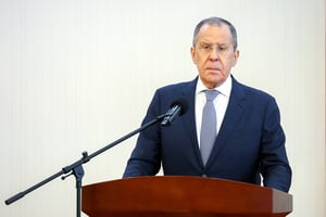 Le ministre russe des Affaires étrangères, Sergueï Lavrov, à Maputo, le 31 mai 2023. © Russian Foreign Ministry/TASS/SIPA