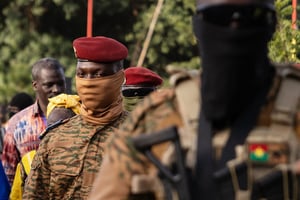 Le capitaine Ibrahim Traoré a pris le pouvoir le 2 octobre 2022. © OLYMPIA DE MAISMONT/AFP