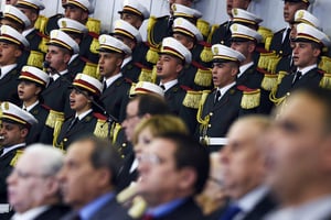 L’hymne algérien sera joué dans son intégralité lors des « commémorations officielles en présence du président de la République ». © Farouk Batiche / AFP.