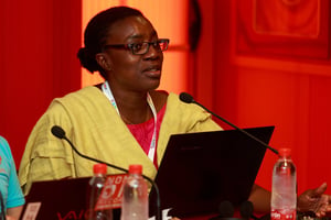 L’avocate camerounaise Michèle Ndoki, en 2017. © Barcex/Creative Commons