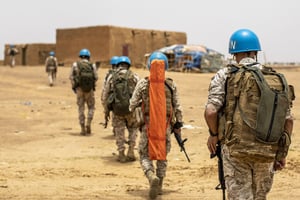 Lancée en 2013, la mission de l’ONU au Mali (Minusma) comptait près de 12 000 Casques bleus. © HARANDANE DICKO/MINUSMA