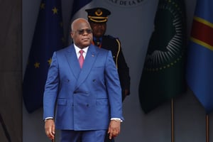 Le président de la RDC, Félix Tshisekedi, est candidat à un second mandat lors de la présidentielle prévue le 20 décembre. © LUDOVIC MARIN / AFP.