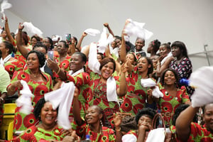 Au Gabon, la lutte pour l’égalité de genre et l’empowerment féminin s’est matérialisée depuis 2015 à travers la « Décennie de la femme gabonaise ». © Facebook Sylvia Bongo Ondimba