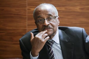 Le ministre érythréen des Affaires étrangères, Osman Saleh Mohammed, lors de sa venue en Russie pour participer au sommet Russie-Afrique, le 22 octobre 2019. © Vladimir Smirnov/TASS/Sipa USA/SIPA