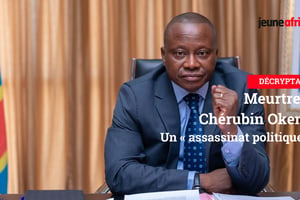 Cherubin Okende, porte-parole du parti de MoIse Katimbi, a été retrouvé mort le 13 juillet 2023 à Kinshasa. © DR / Photomontage JA