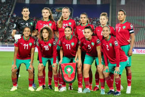 La sélection féminine marocaine de football, les lionnes de l’Atlas, qualifiée pour la coupe du monde 2023 en Australie et Nouvelle Zélande. © DR.