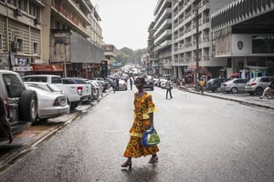 Le plateau, quartier des affaires d’Abidjan. © Guillaume Binet pour JA.
