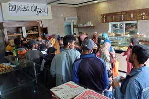 Dans une boulangerie de la banlieue de Tunis, le 22 mai 2023. © JIHED ABIDELLAOUI/REUTERS
