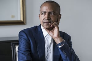 Moïse Katumbi, le 28 mai 2019, à l’Hotel Conrad de Bruxelles. Moise Katumbi, le 28 mai 2019, à l’Hotel Conrad, Bruxelles.
© Johanna de Tessières/ Collectif Huma pour JA