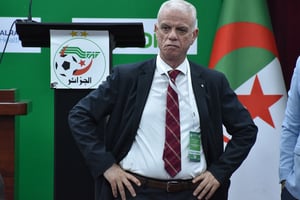 Djahid Zefizef (60 ans) a démissionné le 16 juillet, un an après son élection pour un mandat de quatre ans à la tête de la fédération algérienne de football. © APP/NurPhoto via AFP