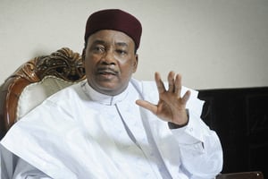Mahamadou Issoufou, l’ancien président du Niger. © Vincent Fournier/JA