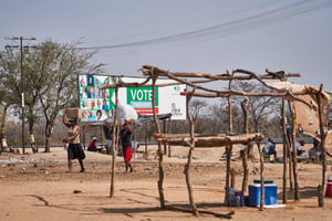 Un marché dans la province de Matabeleland South, au Zimbabwe, le 22 août 2023. © Zinyange AUNTONY / AFP