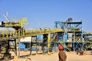 L’usine de la mine de Wadi Gabgaba, au Soudan. © Managem