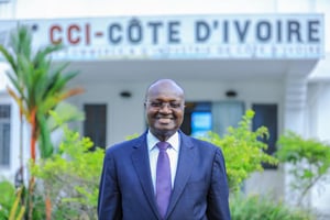 Faman Touré, président de la Chambre de commerce et d’industrie de Côte d’Ivoire. © Facebook CCI.