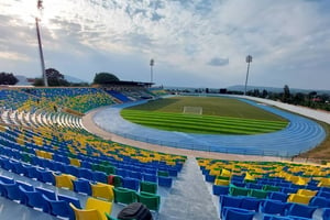 Le stade de Huye à Butare, au Rwanda. © Twitter RBA
