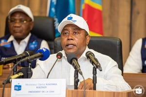 Le président de la Commission électorale nationale Indépendante (Ceni), Denis Kadima, le 1er septembre 2023. © TWITTER CENI-RDC
