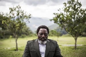 L’ancien président congolais Jospeh Kabila, dans sa ferme de Kingakati, à 50 km à l’est de Kinshasa, le 10 décembre 2018. © JOHN WESSELS/AFP