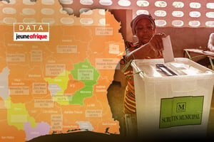Quel est le nouveau visage politique de la Côte d’Ivoire ? Tout comprendre avec notre cartographie des résultats. © Photomontage : Jeune Afrique