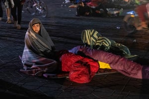 Un séisme de magnitude 7 sur léchelle de Richter a frappé le Maroc dans la nuit du 8 au 9 septembre 2023. © FADEL SENNA / AFP