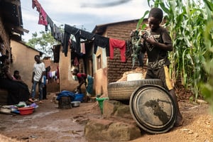 Mtandile, Lilongwe, au Malawi, le 20 février 2023. © Fredrik Lerneryd / AFP