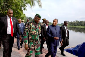 Brice Clotaire Oligui Nguema et Denis Sassou Nguesso, le 1er octobre 2023. © Flickr Présidence de la République Gabonaise