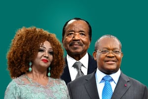 Chantal Biya, Paul Biya et Joseph Le. © Montage JA : AFP, Maboup