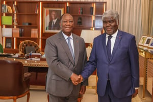 Robert Beugré Mambé a été nommé Premier ministre par le président ivoirien Alassane Ouattara, lundi 16 octobre 2023. © ABIDJAN.NET