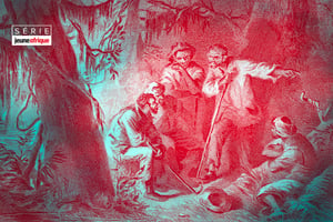 Dans la nuit du 21 au 22 août 1831, Nat Turner mena les esclaves à la révolte dans le sud des États-Unis © Montage JA; Photo12/Alamy/Science History Images
