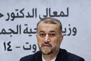 Le ministre des Affaires étrangères iranien, Hossein Amir Abdollahian, le 14 octobre 2023.
