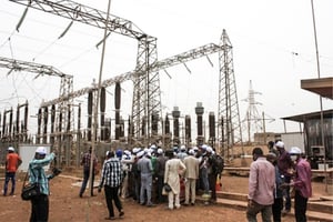 Le poste de Balingué, construit dans les années 1980, site stratégique dans le dispositif d’alimentation en électricité de Bamako. © EDM